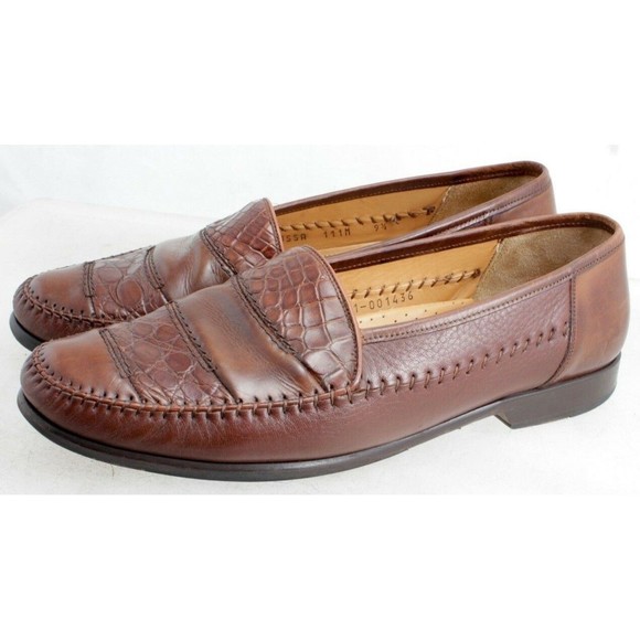 Mezlan Saragossa Genuine Crocodile Brown Men\'s Loafer US 9.5 M UK 8.5 EUR 43 main image 6
